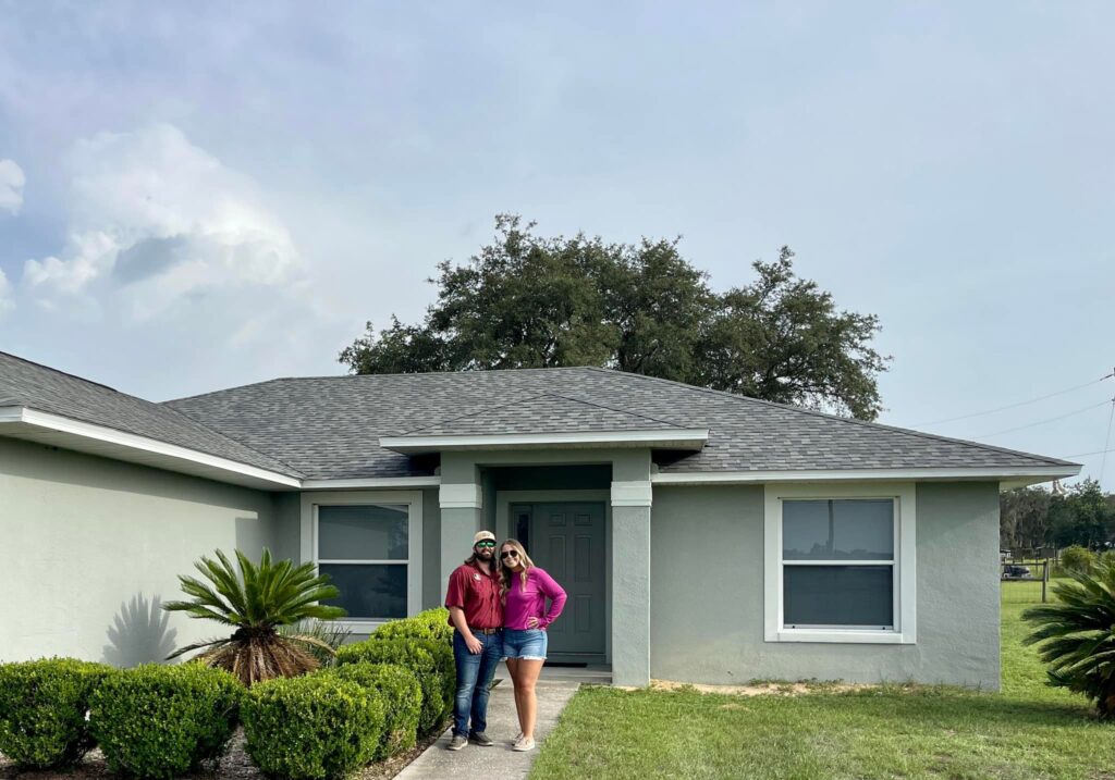 Central Florida Real Estate: image of two new homeowners in Lake County, Florida